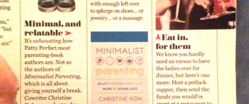 Minimalist Parenting in Redbook!