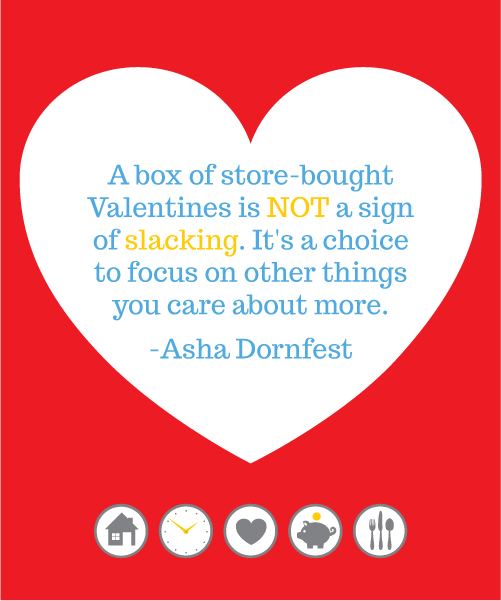 Minimalist Parenting quote on Valentine's Day